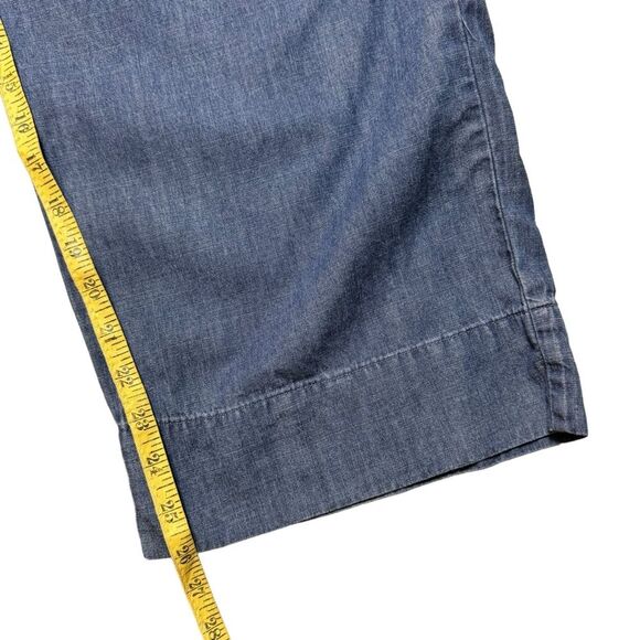 Thought Women's Wide-Leg Paper Bag Waist Belted Zip Up Jeans Slacks Size 8 - Picture 10 of 12